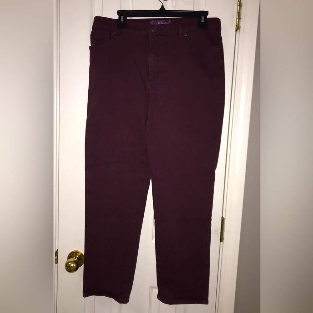 Maroon womens pants, size 14 short